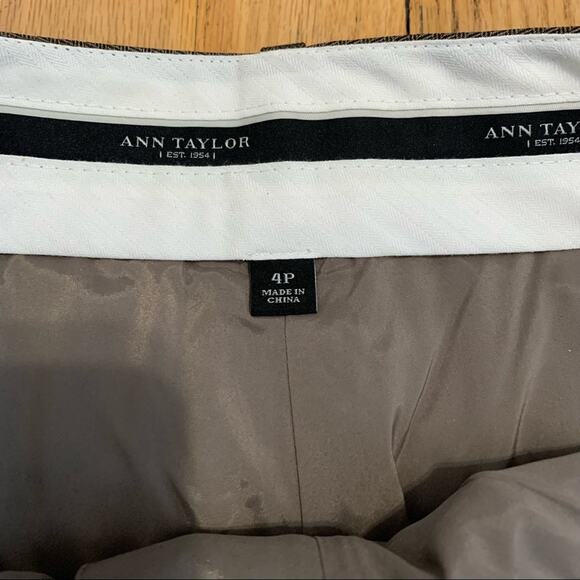 Ann Taylor Petite Signature Herringbone Trousers - Picture 6 of 7